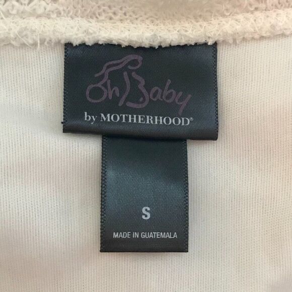 Women's Oh Baby By Motherhood Cottagecore Knit Ruffle Short Sleeve Top / Small - Picture 7 of 7